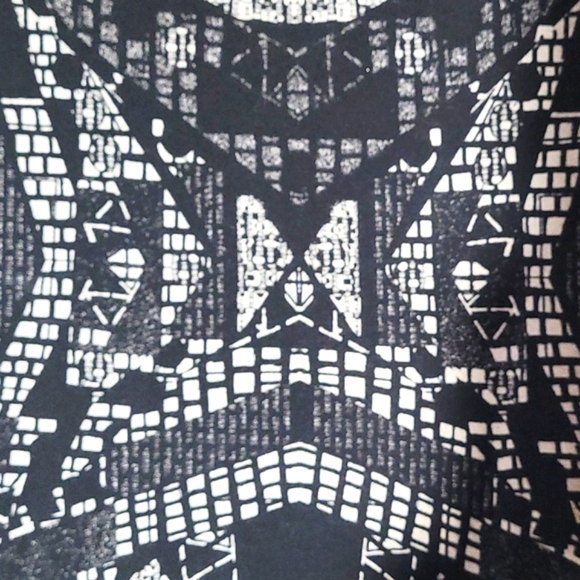 H&M Black & White Geo Print Mini Dress Size XSmall - Picture 5 of 8